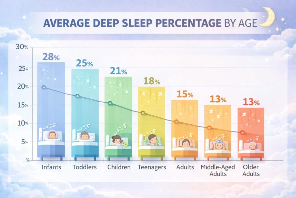 What Is a Good Deep Sleep Percentage by Age? | Biometric Sleep