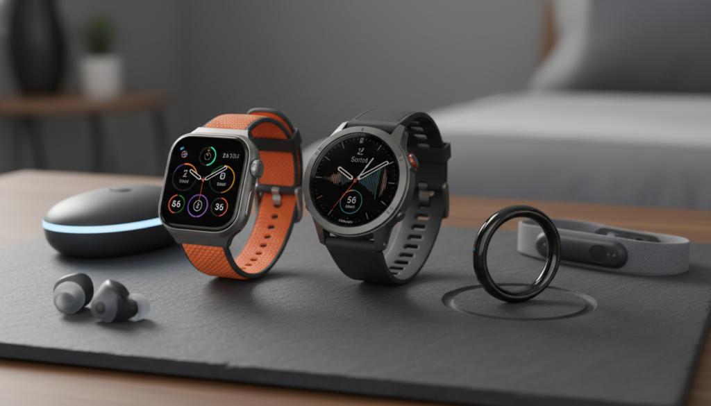 Top 2026 sleep tracker alternatives including Garmin Fenix, Apple Watch Ultra, and Samsung Galaxy Ring on a dark background.